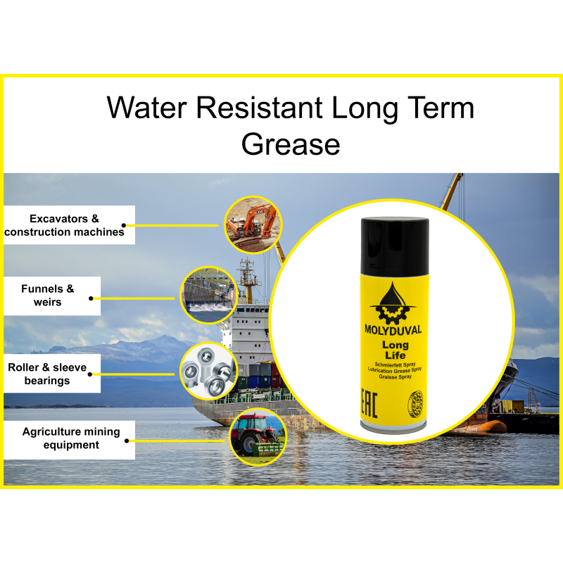Long Life Spray Long term waterproof lubricant